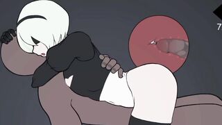 2B with black man (game play 2d)