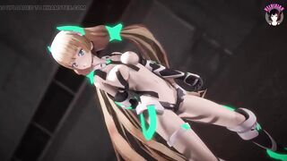 Cute Android Teen Dancing + Gradual undressing (3D HENTAI)