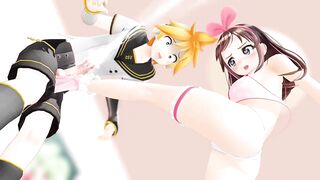 Ballbusting Animation - Kizuna Ai Valentine's Day Kicks