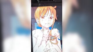 Huge cum load tribute for Nami One Piece 16