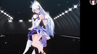 Honkai 3 Salmon - Sexy Dance + Gradual Undressing (3D HENTAI)