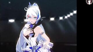 Honkai 3 Salmon - Sexy Dance + Gradual Undressing (3D HENTAI)