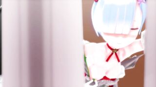 【紳士MMD】ｺｯｼｮﾘレム（クリスマス編）【MMDリゼロ】