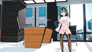 Mmd R18 Tsuyu Asui Hero Academia will make you Cum because your the Boss 3d Hentai