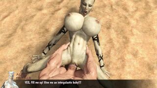 Curvy Alien Spreads her Legs for Monster Cock 3D Porn Game Apocalypse [epic Lust]