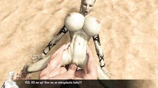 Curvy Alien Spreads her Legs for Monster Cock 3D Porn Game Apocalypse [epic Lust]