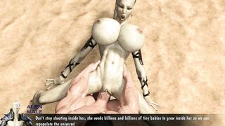 Curvy Alien Spreads her Legs for Monster Cock 3D Porn Game Apocalypse [epic Lust]