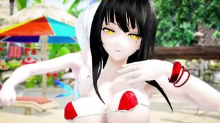 【MMD R-18 SEX DANCE】KANGXI, ILLUSTRIOUS INTENSE SEX ON THE BEACH SWEET HOT ASSS お尻の精子提供 [MMD]