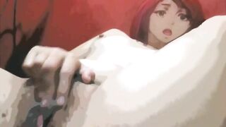 Redhead Hentai Waifu Masturbating for you :*