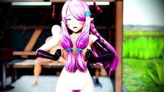 Mmd Purple Bitch Suck Cock while Waiting for the Buss Narumea 3d Hentai CUM Hunter