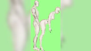 Artistic Anal Green Screen