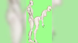 Artistic Anal Green Screen