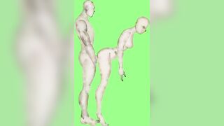 Artistic Anal Green Screen