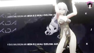 Sexy Anime Girl Dancing + Gradual Undressing (3D HENTAI)