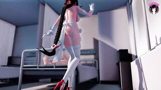 Sexy Nude Nurse Dancing In Hot Stockings (3D HENTAI)