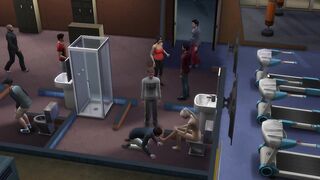 sims в спорт зале