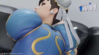 Chun-Li POV anal creampie