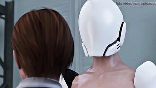 Bionic girl with great cock fuck a elegant woman