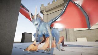 Male Furry Fox Fucks Female Furry Dragon -Yiffalicious