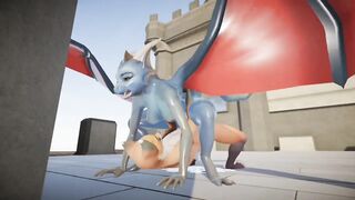 Male Furry Fox Fucks Female Furry Dragon -Yiffalicious