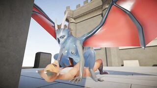 Male Furry Fox Fucks Female Furry Dragon -Yiffalicious