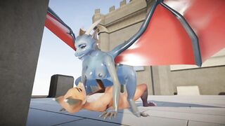 Male Furry Fox Fucks Female Furry Dragon -Yiffalicious