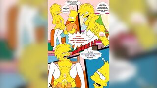 Cartoon - Lisa fuck with Bart Simpson