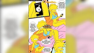 Cartoon - Lisa fuck with Bart Simpson