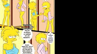 Cartoon - Lisa fuck with Bart Simpson