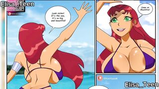 TeenTitans Nude beach comic porn