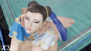 Chun- Li ( Street Fighter ) have anal sex with 25 inch cock