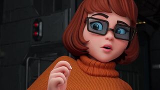 velma enjoying several dicks