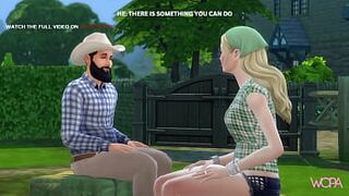 [TRAILER] Fucking my beta debtor's wife who hid on his farm - Outdoors with beautiful blonde