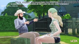 [TRAILER] Fucking my beta debtor's wife who hid on his farm - Outdoors with beautiful blonde