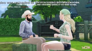 [TRAILER] Fucking my beta debtor's wife who hid on his farm - Outdoors with beautiful blonde