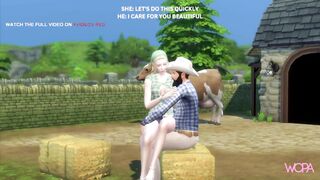 [TRAILER] Fucking my beta debtor's wife who hid on his farm - Outdoors with beautiful blonde