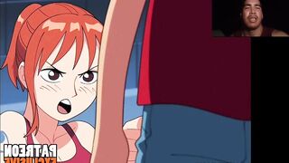 Nami tries to take Luffy's treasure and ends up getting fucked and filled with cum uncensored remake