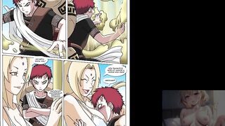 Tsunade Milf folla con su amante Gaara en la playa