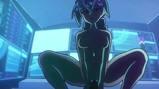 Sexy anime girl is getting fucked in the pussy hard