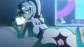 Sexy anime girl is getting fucked in the pussy hard