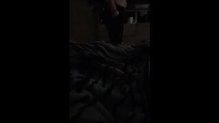 Step Mom Caught on Camera in the Morning while she Leaves Step Son Room