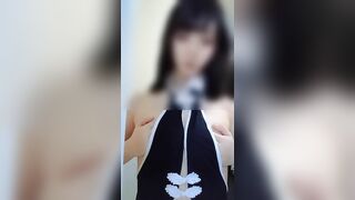 Japanese Girl Yuki Chinese Costume Play Undressing Dance Nipple Tweaking Big Tits 2