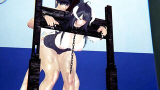 Overlord Muscular Albedo Bondage Anal Fuck