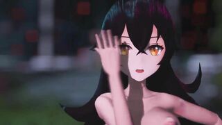 Mmd R18 Amber Genshin Impact Sexy and Hot with Shaved Pussy