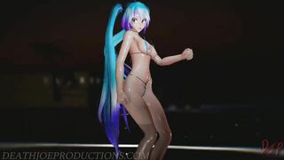 Miku not Shy outside Beach Stage 1158