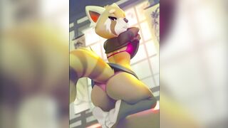 Aggretsuko Mellow then Metal [art Compilation]