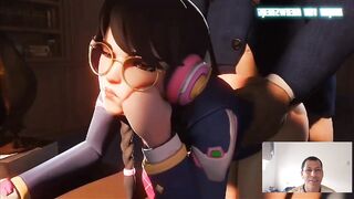 D.va Overwatch Enjoy Big Ass Creampie In Pussy Overwatch ANIMATED 4k 60fPs