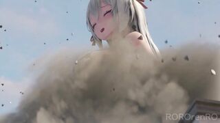 Cow Print Bikini Girl Giantess Growth | ROROrenRO