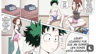 Deku fucks Uraraka while they plan the All Might gift