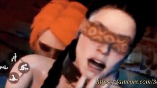 Tranny Triss Merigold baise une fille - Witcher Animated Porno, WtchSx